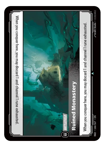 Ruined Monastery RAD-166 Riftbound TCG