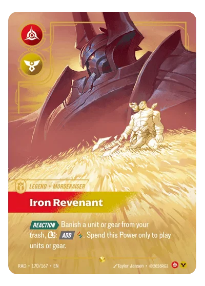 Mordekaiser, Iron Revenant RAD-170 Riftbound Chase Card