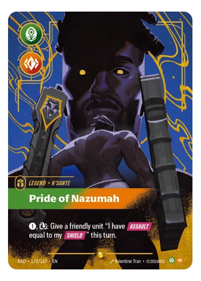 K'Sante, Pride of Nazumah RAD-172 Riftbound Chase Card