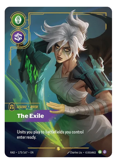 Riven, The Exile RAD-173 Riftbound Chase Card