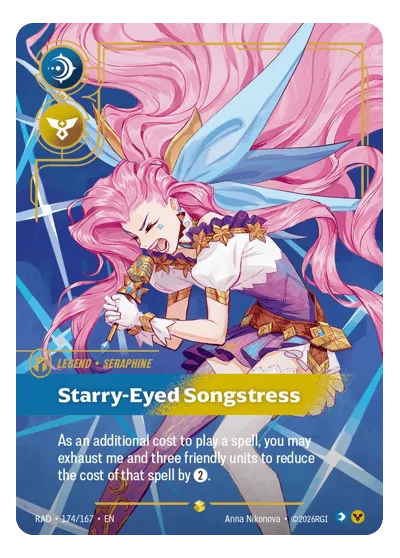 Seraphine, Starry-Eyed Songstress RAD-174 Riftbound Chase Card