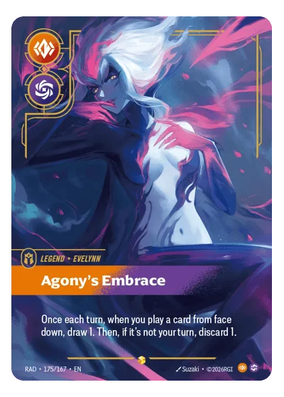 Evelynn, Agony's Embrace RAD-175 Riftbound Chase Card
