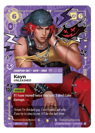 Kayn, Unleashed RAD-182 Riftbound TCG
