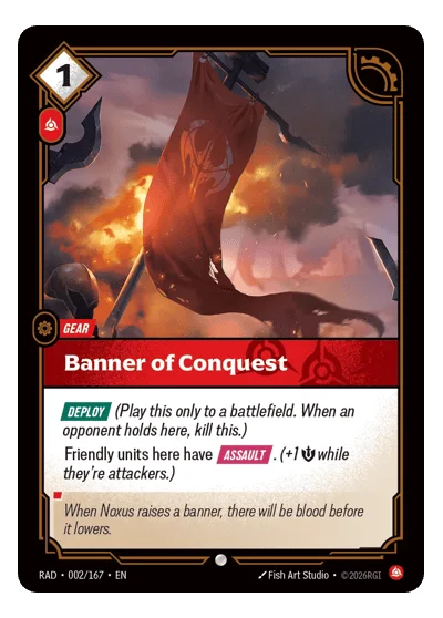 Banner of Conquest RAD-2 Riftbound TCG