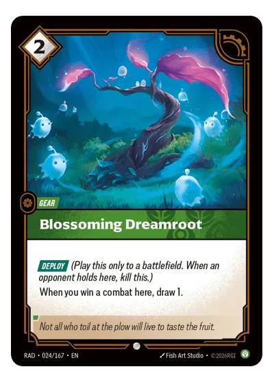 Blossoming Dreamroot RAD-24 Common Radiance Riftbound TCG Card