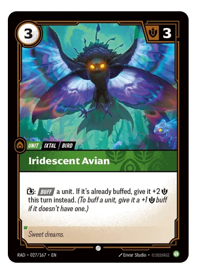 Iridescent Avian RAD-27 Riftbound TCG