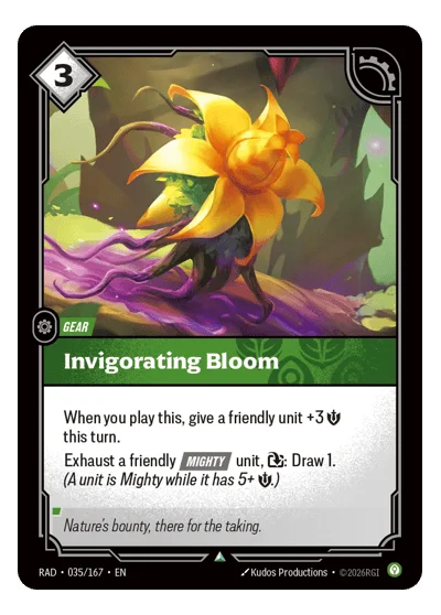 Invigorating Bloom RAD-35 Riftbound TCG