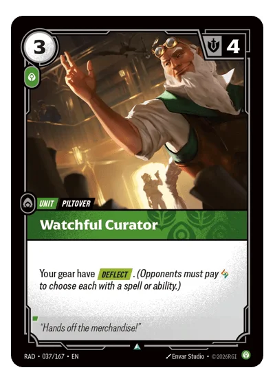 Watchful Curator RAD-37 Riftbound TCG