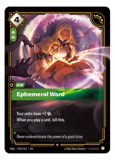 Ephemeral Ward RAD-39 Riftbound TCG