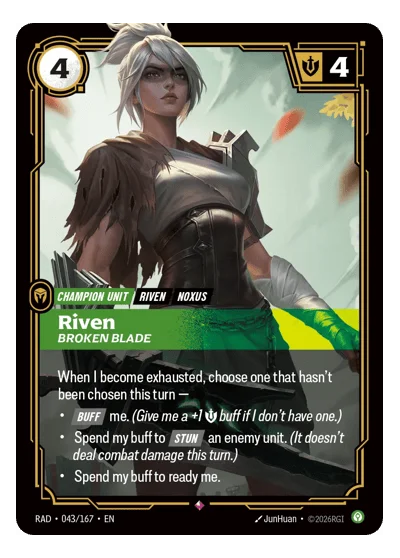 Riven, Broken Blade RAD-43 Riftbound TCG