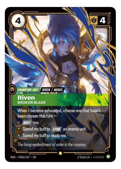 Riven, Broken Blade RAD-43a Riftbound TCG