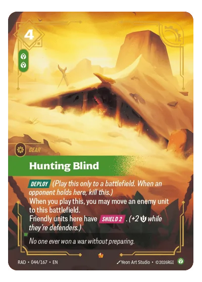 Hunting Blind RAD-44 Epic Radiance Riftbound TCG Card