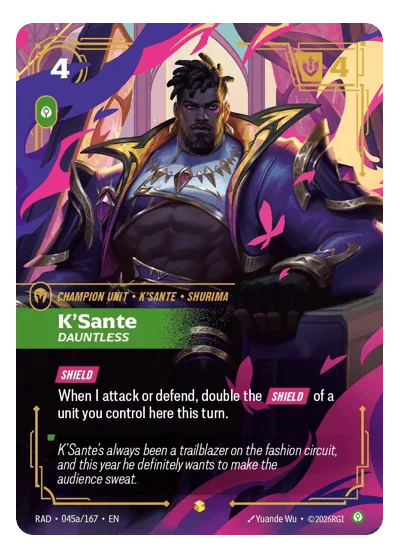K'Sante, Dauntless RAD-45a Riftbound TCG