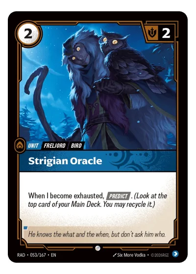 Strigian Oracle RAD-53 Riftbound TCG