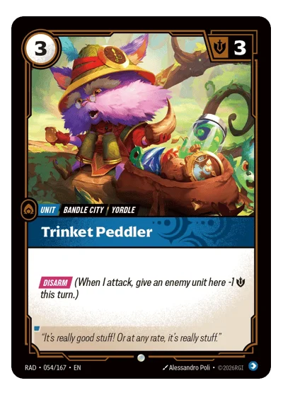 Trinket Peddler RAD-54 Riftbound TCG