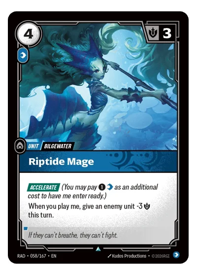 Riptide Mage RAD-58 Riftbound TCG
