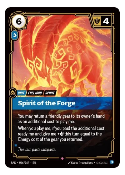 Spirit of the Forge RAD-66 Riftbound TCG