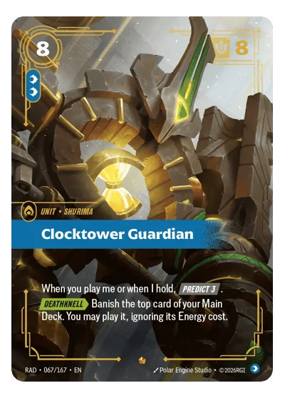 Clocktower Guardian RAD-67 Epic Radiance Riftbound TCG Card