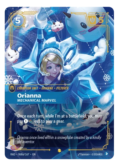 Orianna, Mechanical Marvel RAD-68a Riftbound TCG