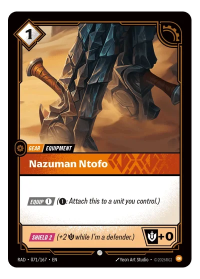 Nazuman Ntofo RAD-71 Riftbound TCG
