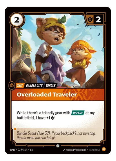 Overloaded Traveler RAD-72 Riftbound TCG