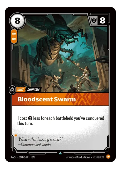 Bloodscent Swarm RAD-80 Riftbound TCG