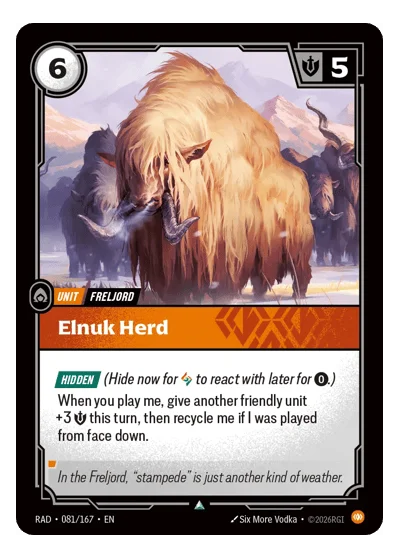 Elnuk Herd RAD-81 Uncommon Radiance Riftbound TCG Card