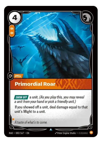 Primordial Roar RAD-82 Riftbound TCG