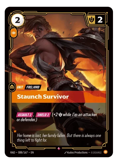 Staunch Survivor RAD-88 Riftbound TCG