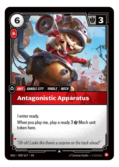 Antagonistic Apparatus RAD-9 Riftbound TCG