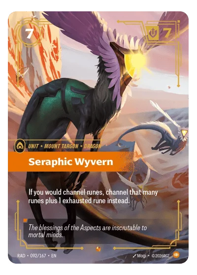 Seraphic Wyvern RAD-92 Epic Radiance Riftbound TCG Card
