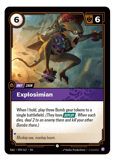 Explosimian RAD-94 Riftbound TCG