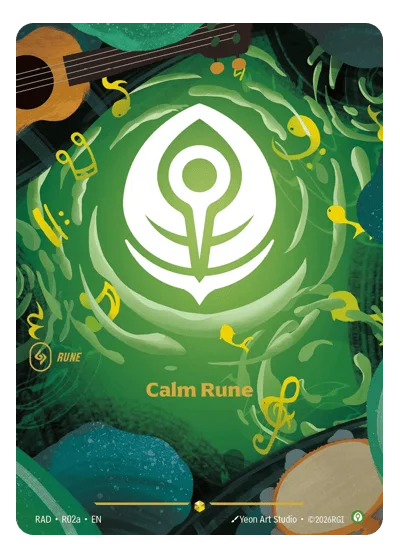 Calm Rune RAD-R02a Riftbound TCG