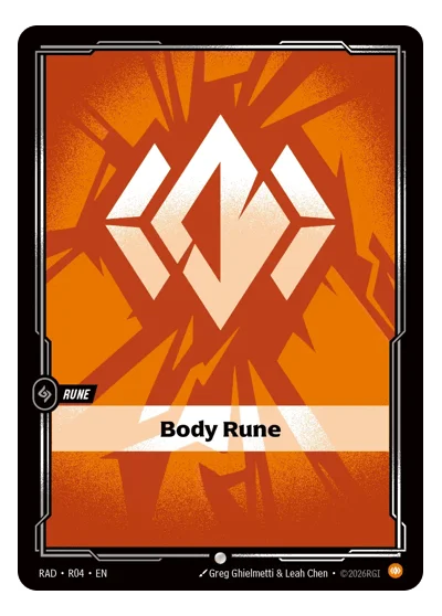Body Rune RAD-R04 Riftbound TCG