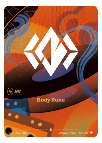 Body Rune RAD-R04a Overnumbered Radiance Riftbound TCG Card