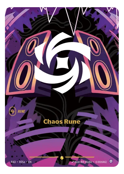 Chaos Rune RAD-R05a Overnumbered Radiance Riftbound TCG Card