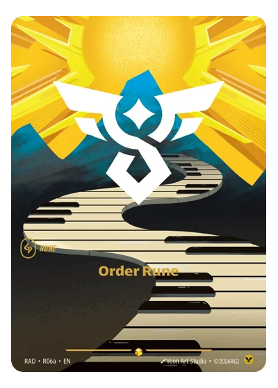 Order Rune RAD-R06a Riftbound TCG