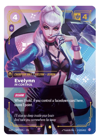 Evelynn, In Control RAD-SP3 Riftbound TCG