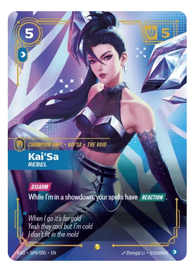 Kai'Sa, Rebel RAD-SP4 Riftbound TCG