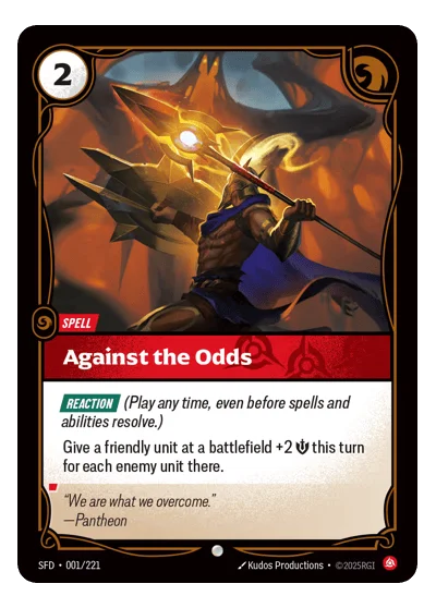Against The Odds SPF-1 Riftbound TCG