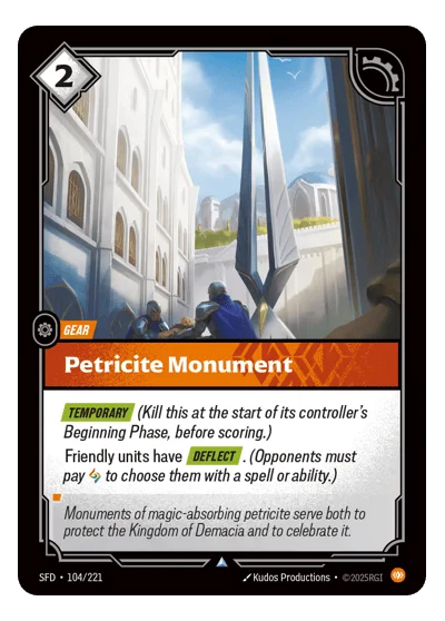 Petricite Monument SPF-104 Riftbound TCG