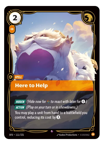 Here To Help SPF-111 Riftbound TCG