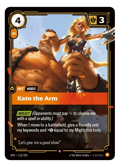 Kato The Arm SPF-112 Riftbound TCG