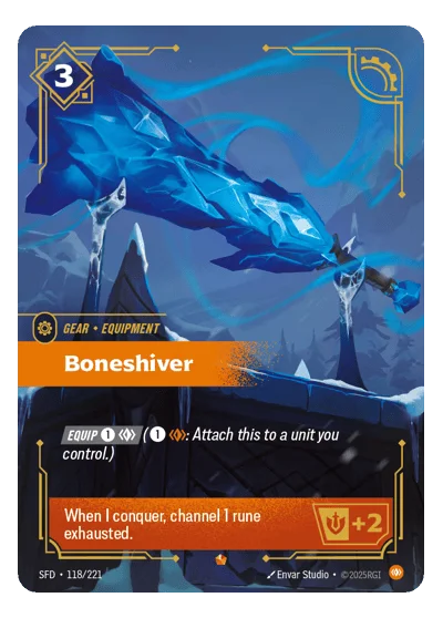 Boneshiver SPF-118 Riftbound Chase Card
