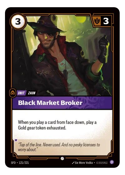 Black Market Broker SPF-121 Riftbound TCG