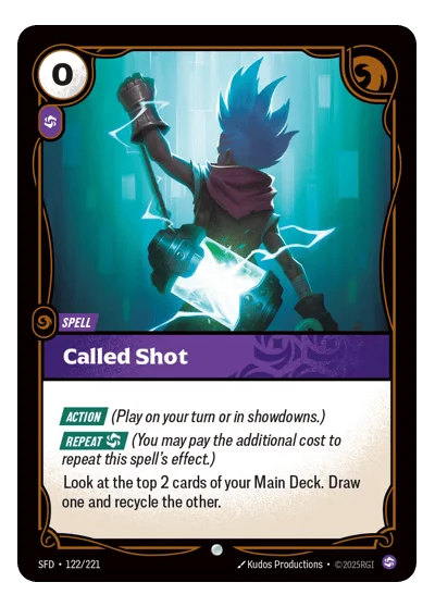 Called Shot SPF-122 Riftbound TCG
