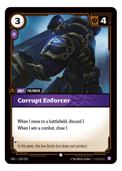 Corrupt Enforcer SPF-123 Riftbound TCG