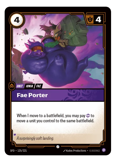Fae Porter SPF-125 Common Spiritforged Riftbound TCG Card