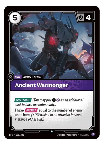 Ancient Warmonger SPF-131 Riftbound TCG