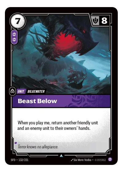 Beast Below SPF-132 Riftbound TCG
